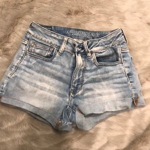 American Eagle Light Wash Shorts
